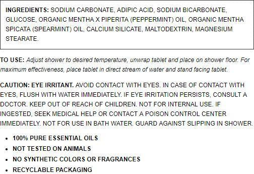 Aura Cacia Peppermint Shower Tabs (1x.3 Oz)-1