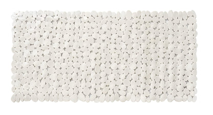 35" White Spa Pebbles Non Slip Bathtub Mat-2
