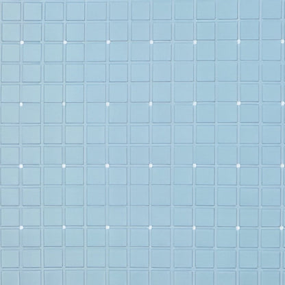 40" Light Blue Geometric Tiles Non Slip Bathtub Mat-4