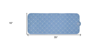 40" Blue Bubbles Non Slip Bathtub Mat-4