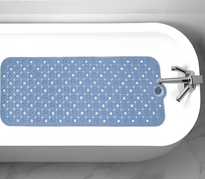 40" Blue Bubbles Non Slip Bathtub Mat-0