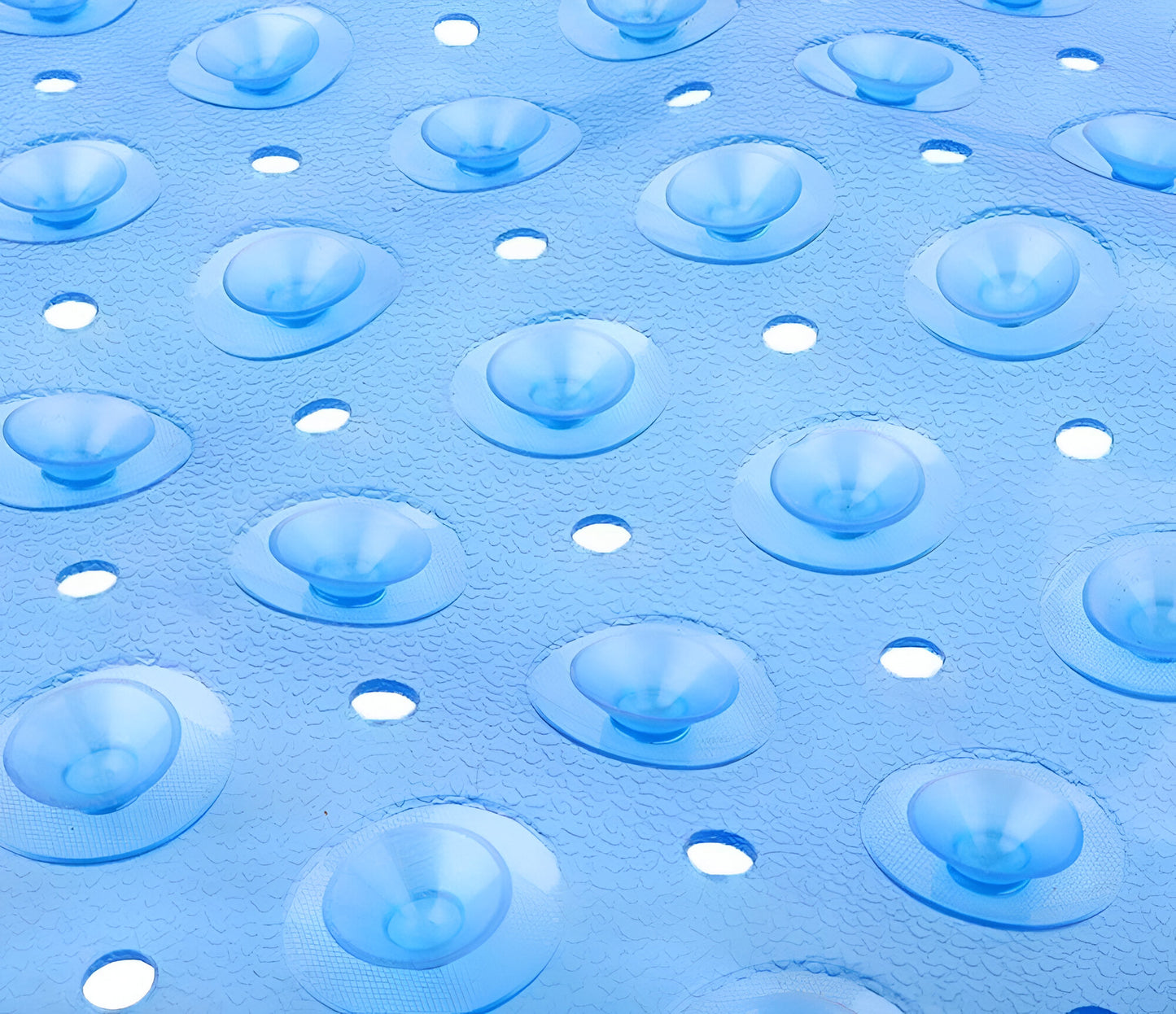 40" Translucent Blue Bubbles Non Slip Bathtub Mat-6
