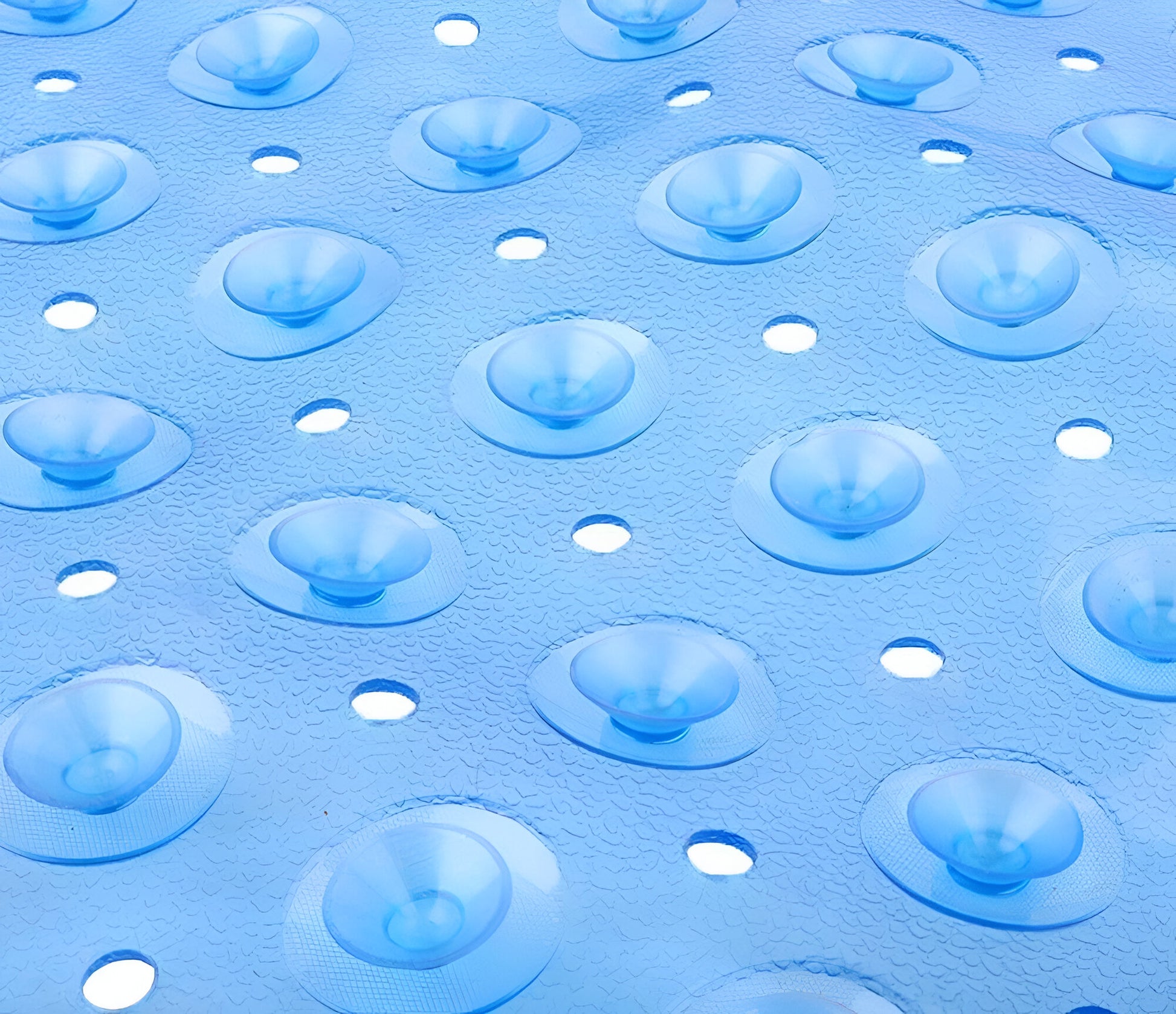 40" Translucent Blue Bubbles Non Slip Bathtub Mat-6