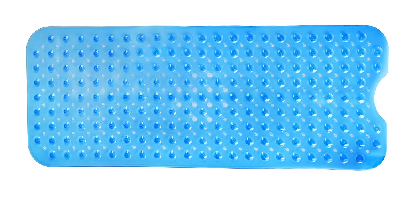 40" Translucent Blue Bubbles Non Slip Bathtub Mat-2