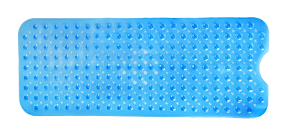40" Translucent Blue Bubbles Non Slip Bathtub Mat-2
