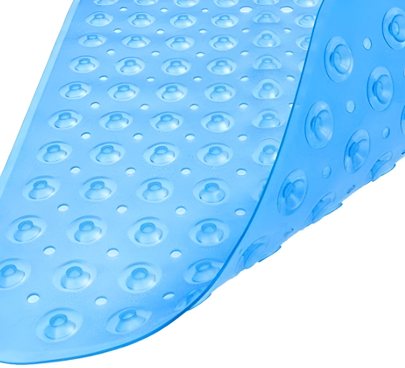 40" Translucent Blue Bubbles Non Slip Bathtub Mat-3