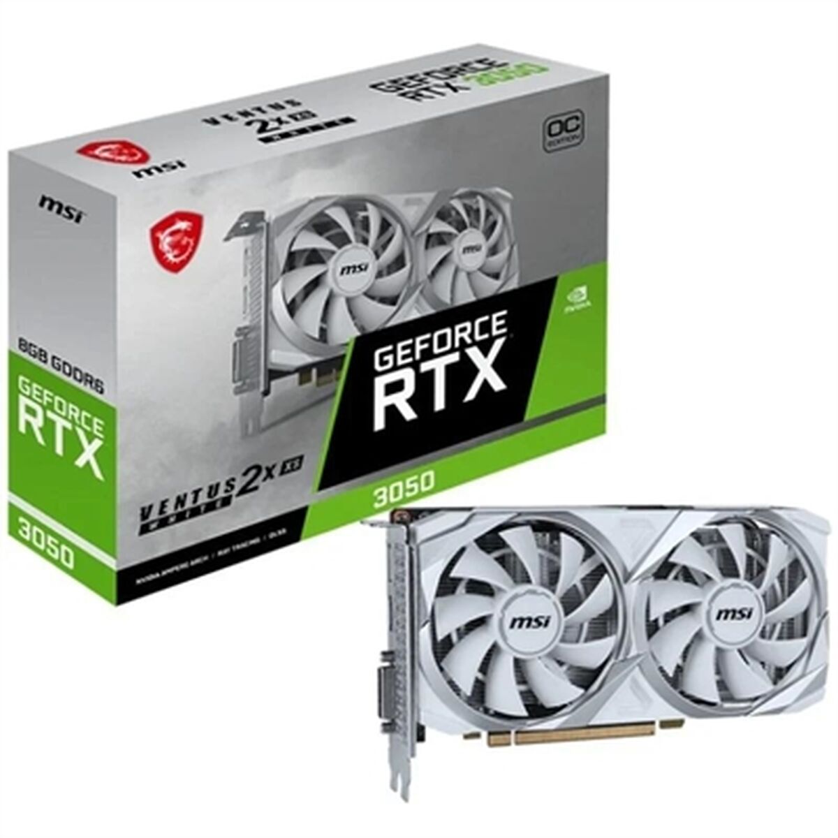 Case MSI Nvidia GeForce RTX 3050 8 GB GDDR6-10