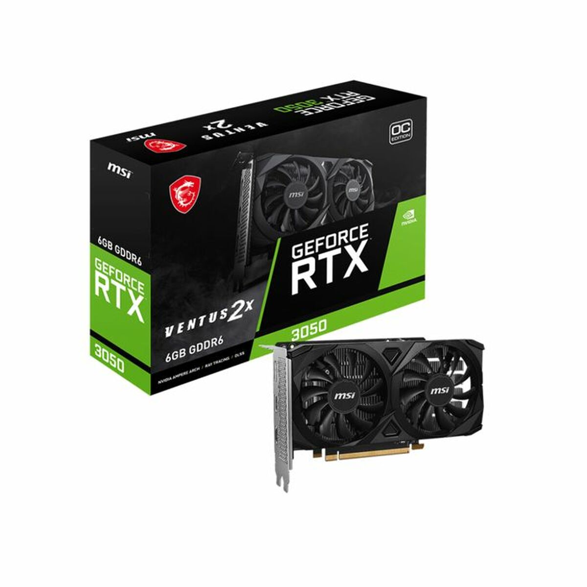 Graphics card MSI Nvidia GeForce RTX 3050 6 GB GDDR6-37