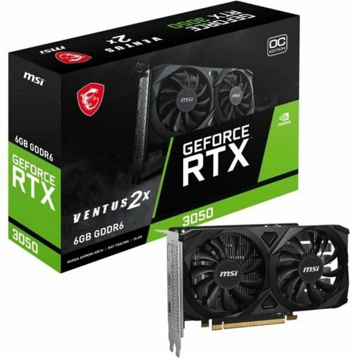 Graphics card MSI Nvidia GeForce RTX 3050 6 GB GDDR6-0