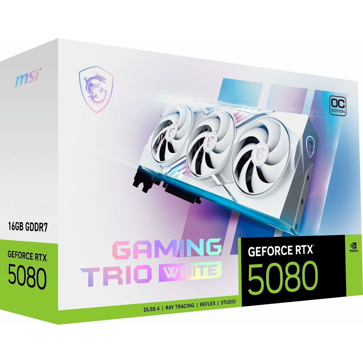 Graphics card MSI RTX 5080 16G GAMING TRIO OC WHI GEFORCE RTX 5080 16 GB GDDR7-20
