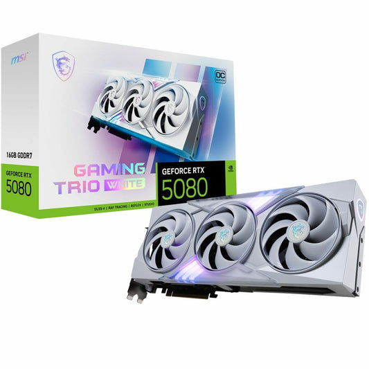 Graphics card MSI RTX 5080 16G GAMING TRIO OC WHI GEFORCE RTX 5080 16 GB GDDR7-0