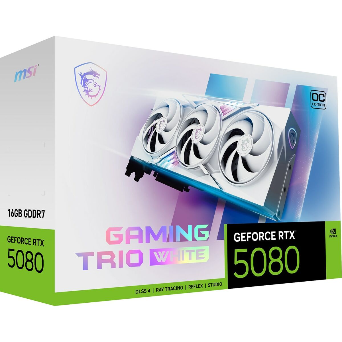 Graphics card MSI RTX 5080 16G GAMING TRIO OC WHI GEFORCE RTX 5080 16 GB GDDR7-15