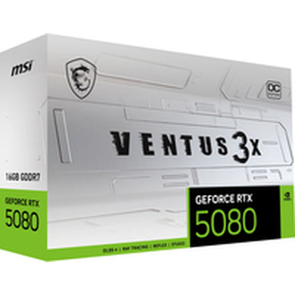 Graphics card MSI GEFORCE RTX 5080 16G VENTUS 3X OC WHITE GEFORCE RTX 5080 16 GB GDDR6X-24