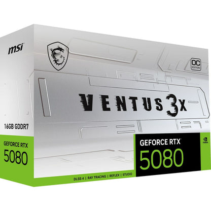 Graphics card MSI GEFORCE RTX 5080 16G VENTUS 3X OC WHITE GEFORCE RTX 5080 16 GB GDDR6X-13