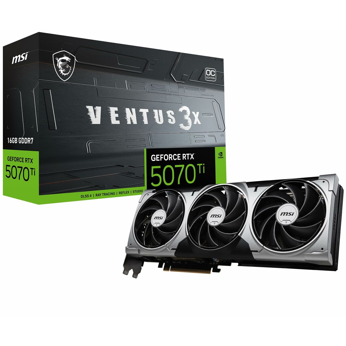 Graphics card MSI nvidia geforce rtx 5070 16 GB GDDR6X-9