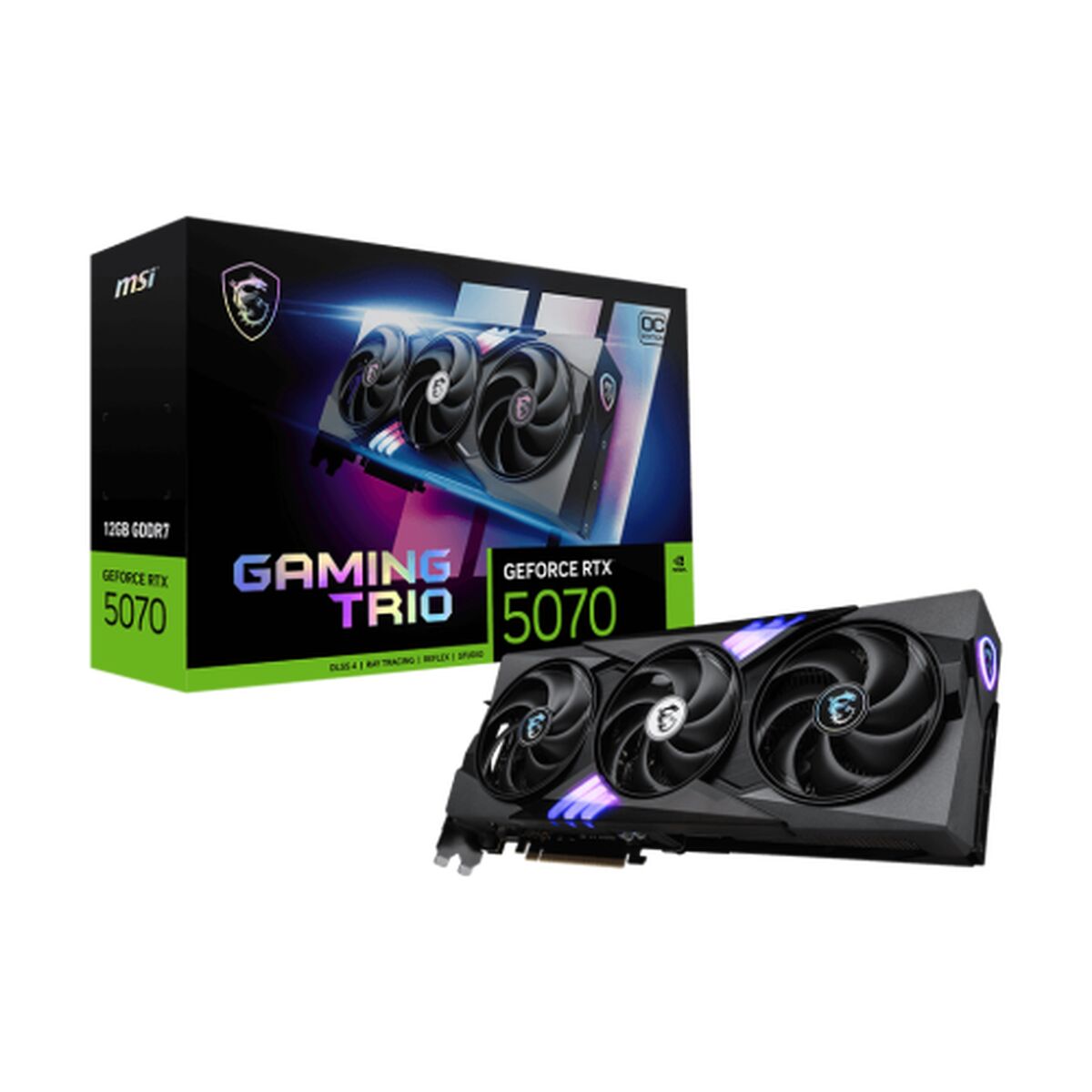Graphics card MSI GeForce RTX 5070 12G TRIO OC 12 GB nvidia geforce rtx 5070 GDDR6X GDDR7-0