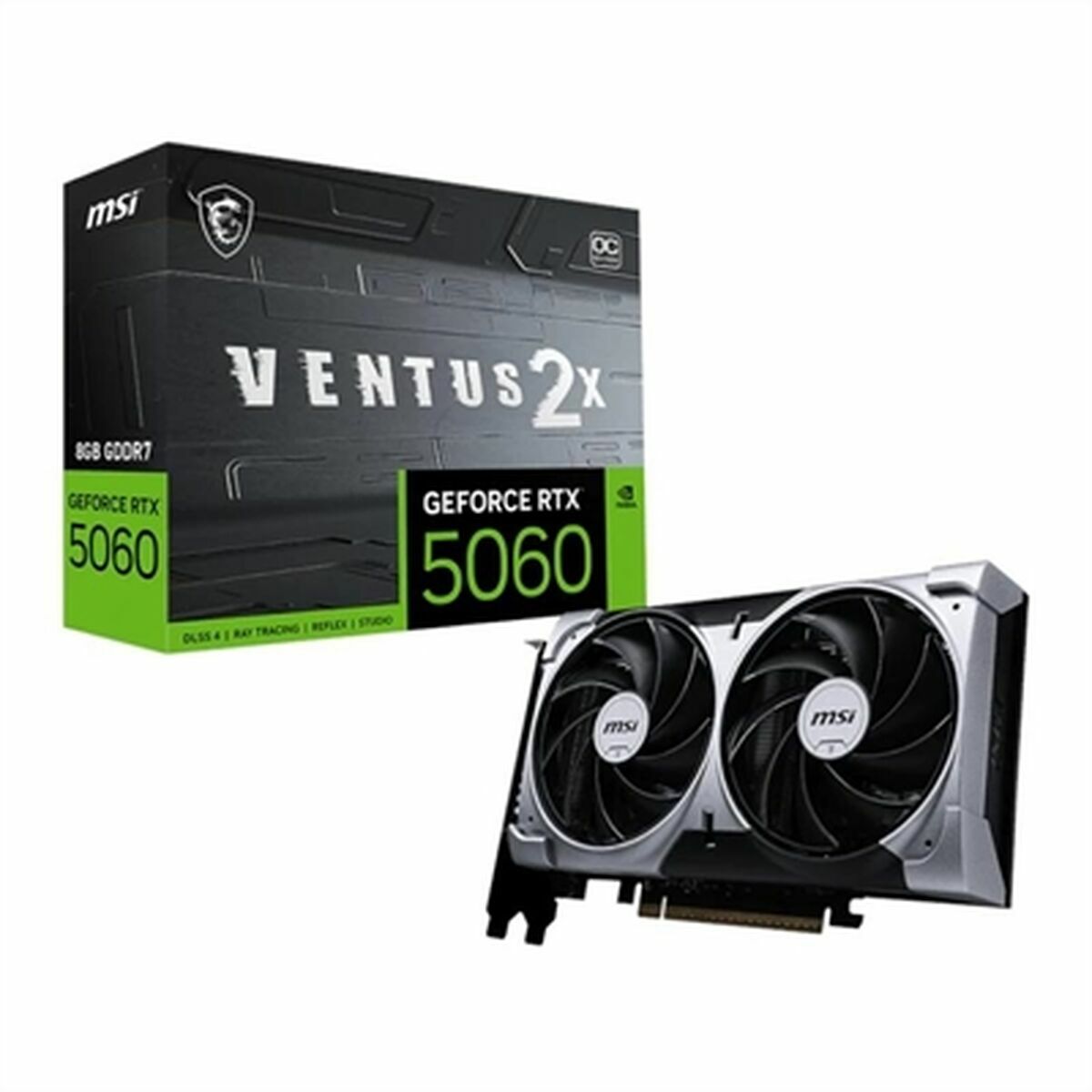 Graphics card MSI RTX 5060 8G VENTUS 2X OC GEFORCE RTX 5060 8 GB GDDR7-4