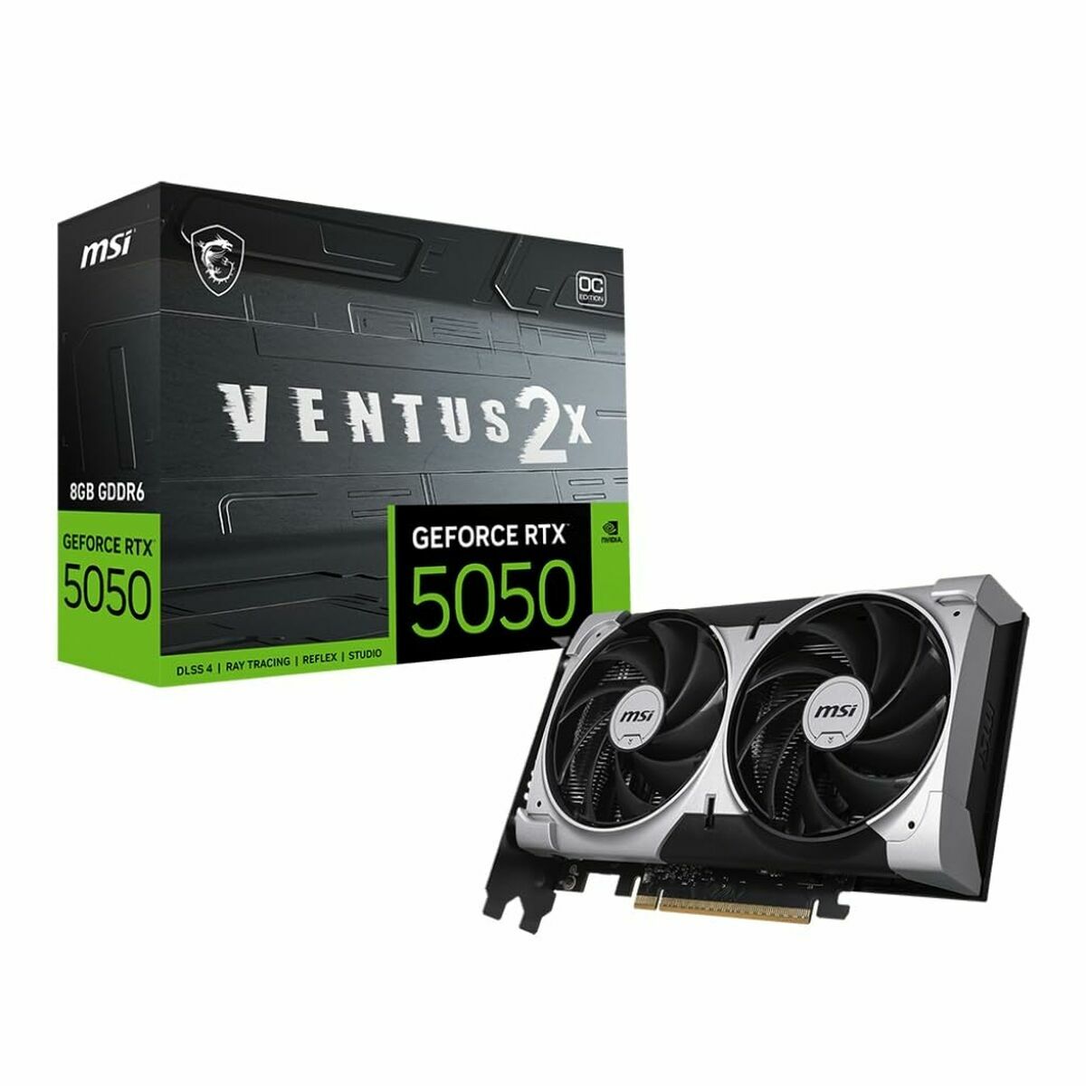 Graphics card MSI VENTUS 2X OC 8 GB GDDR6-10
