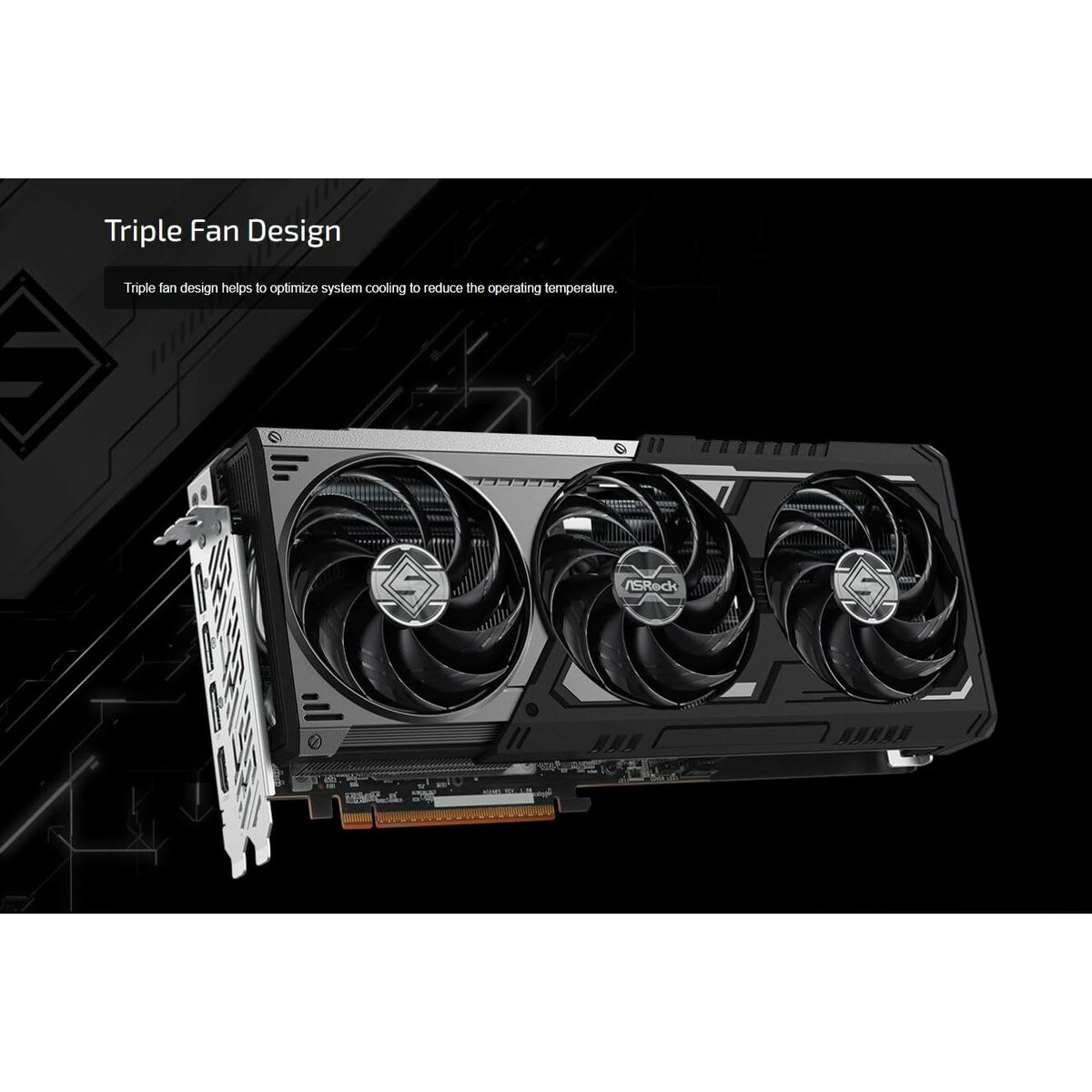 Graphics card ASRock RX9070XT SLD 16G GDDR6 radeon rx 9070 xt 16 GB-4