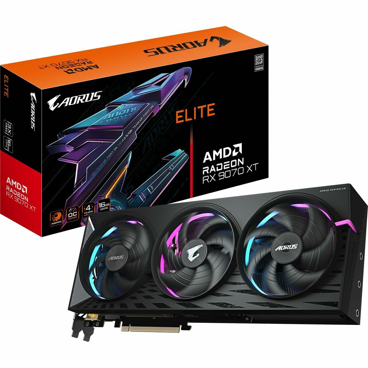 Graphics card Gigabyte 9VR907XTAE-00-G10 radeon rx 9070 xt 16 GB GDDR6-18