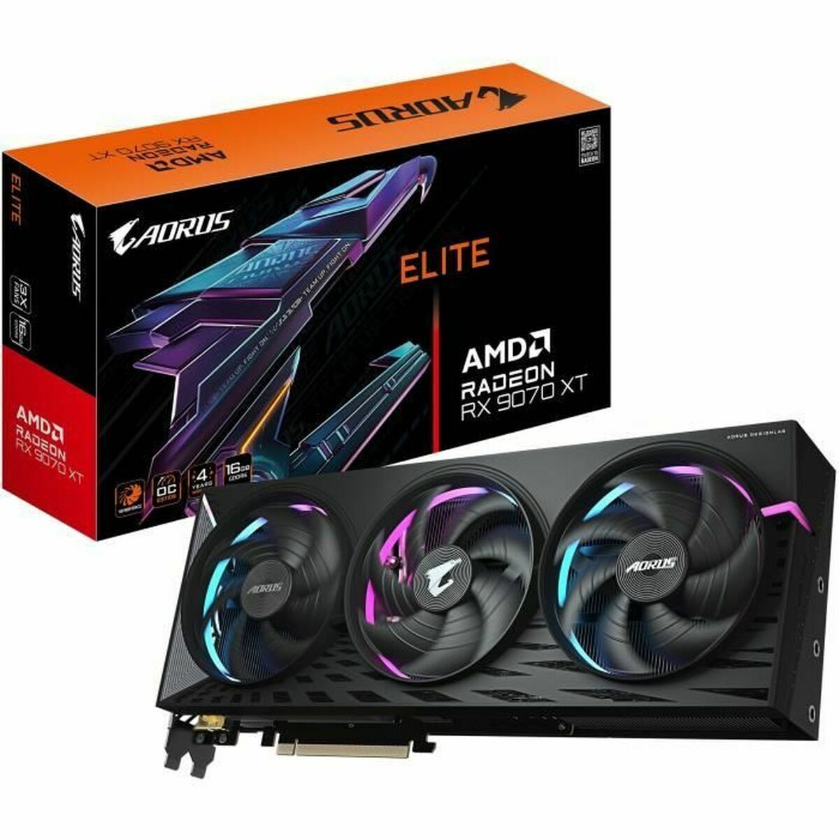Graphics card Gigabyte 9VR907XTAE-00-G10 radeon rx 9070 xt 16 GB GDDR6-25