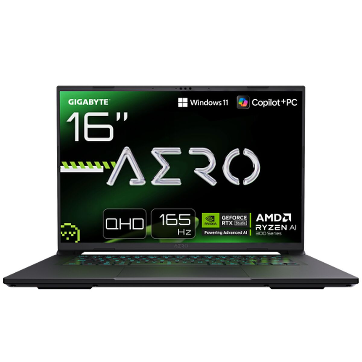 Laptop Gigabyte AERO X16 1VH93ESC64AH Copilot+ 16" 32 GB RAM 1 TB SSD AMD Ryzen AI 9 HX 370 Nvidia Geforce RTX 4060 geforce rtx-7
