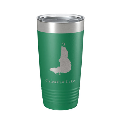 Calcasieu Lake Map Tumbler Travel Mug Insulated Laser Engraved Coffee Cup Louisiana 20 oz-9