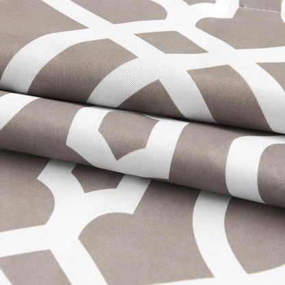 84" Taupe Trellis Black Out Window Curtain Panel-8