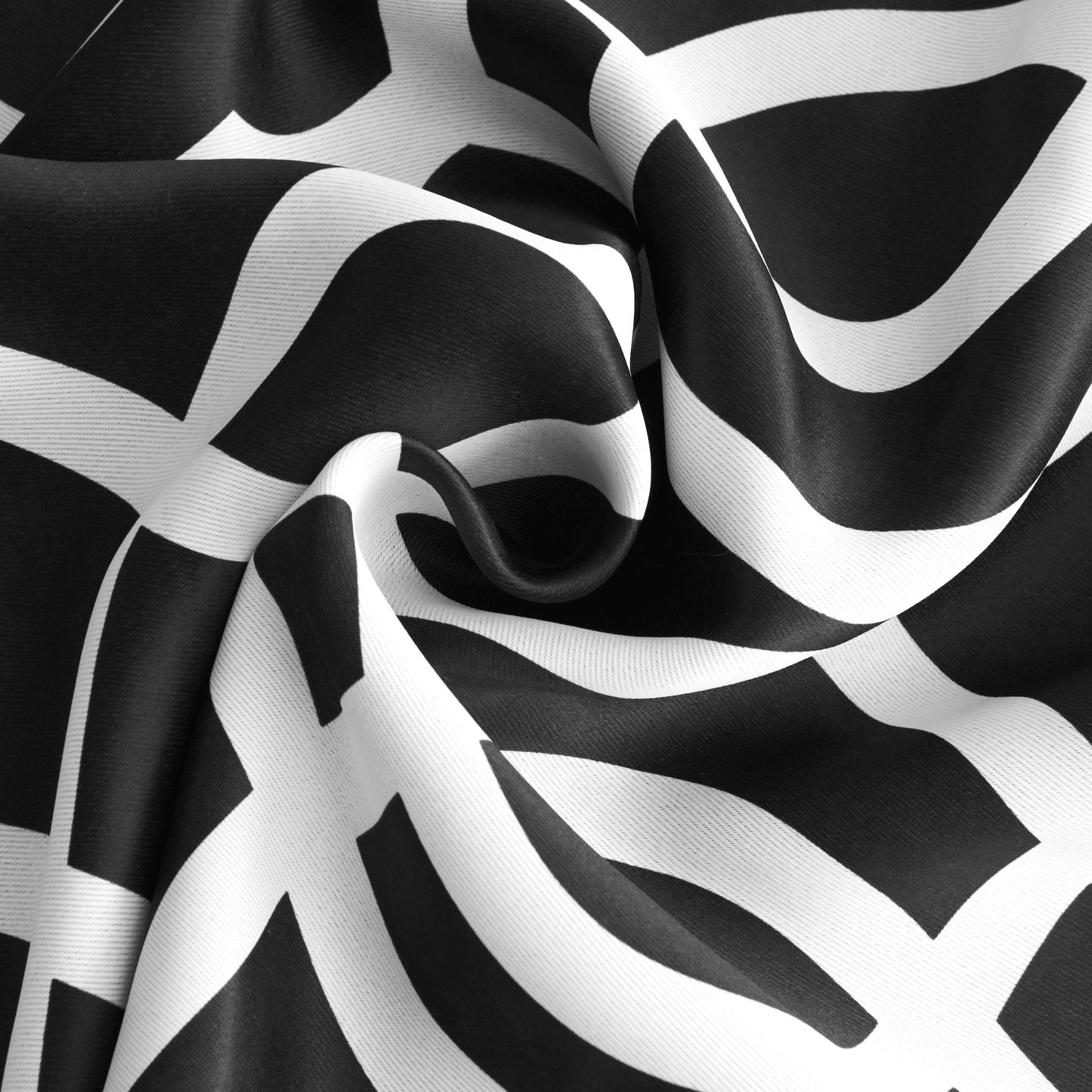 84" Jet Black Trellis Black Out Window Curtain Panel-6