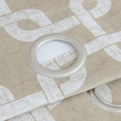 84” Sand Interlock Pattern Window Curtain Panel-3