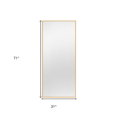 71" Gold Metal Framed Bathroom Vanity Mirror-5