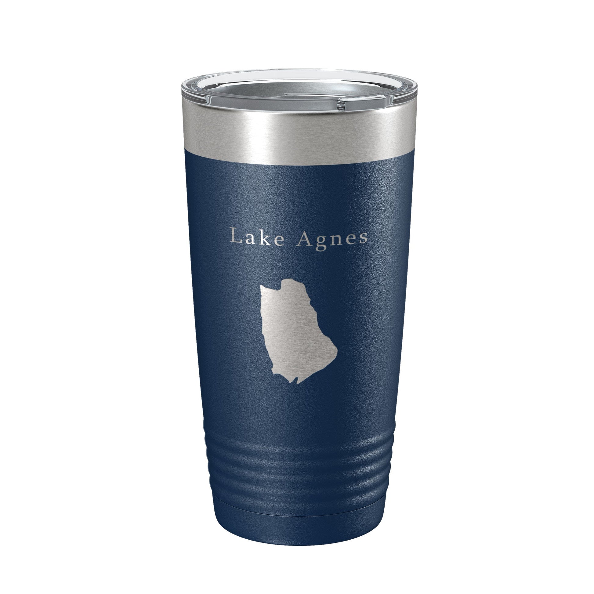 Lake Agnes Map Tumbler Travel Mug Insulated Laser Engraved Coffee Cup Colorado 20 oz-2