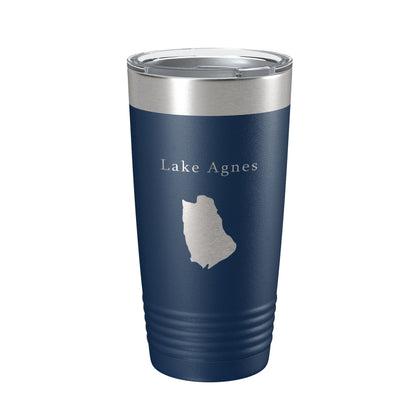 Lake Agnes Map Tumbler Travel Mug Insulated Laser Engraved Coffee Cup Colorado 20 oz-8
