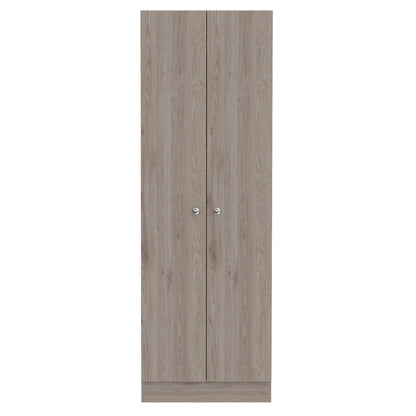 71" Light Gray Wood Pantry Or Storage Closet-1