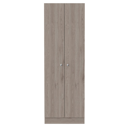 71" Light Gray Wood Pantry Or Storage Closet-2