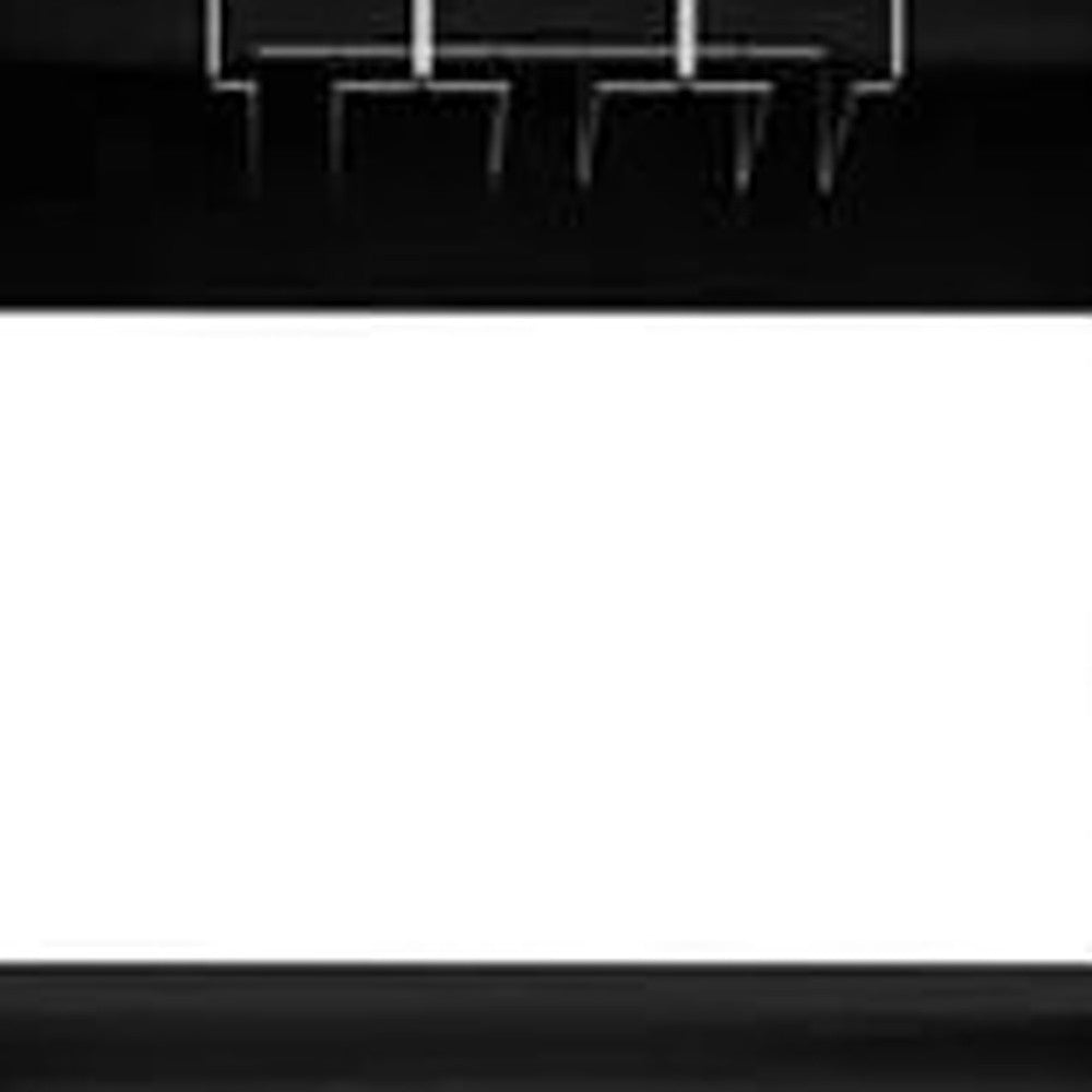 63" Black Wood Bar Cabinet With Two Drawers-2