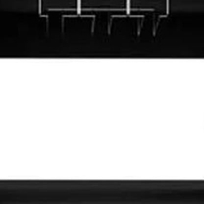 63" Black Wood Bar Cabinet With Two Drawers-2