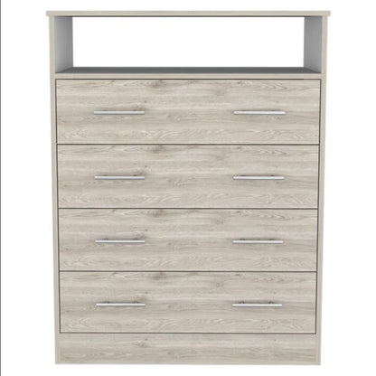 33" Light Grey Manufactured Wood Four Drawer Dresser-0