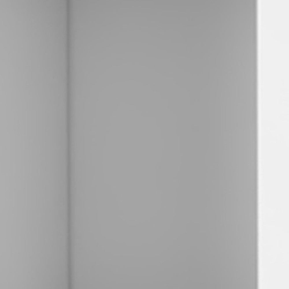 59" White Wood Wall Mounted Accent Cabinet With Four Doors-7