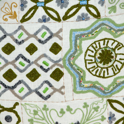 22" Off White Cotton Throw Pillow-5