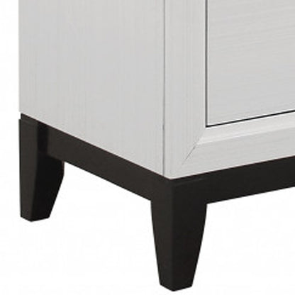 58" White Solid Wood Six Drawer Double Dresser-4