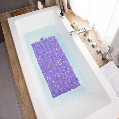 35" Purple Spa Pebbles Non Slip Bathtub Mat-4