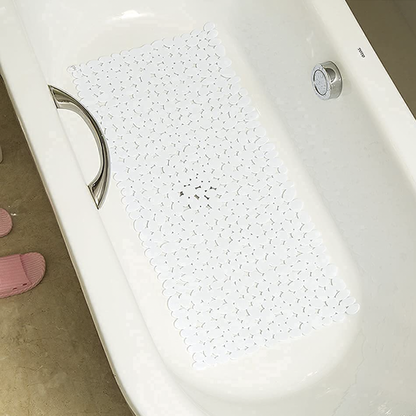 35" Beige Spa Pebbles Non Slip Bathtub Mat-5