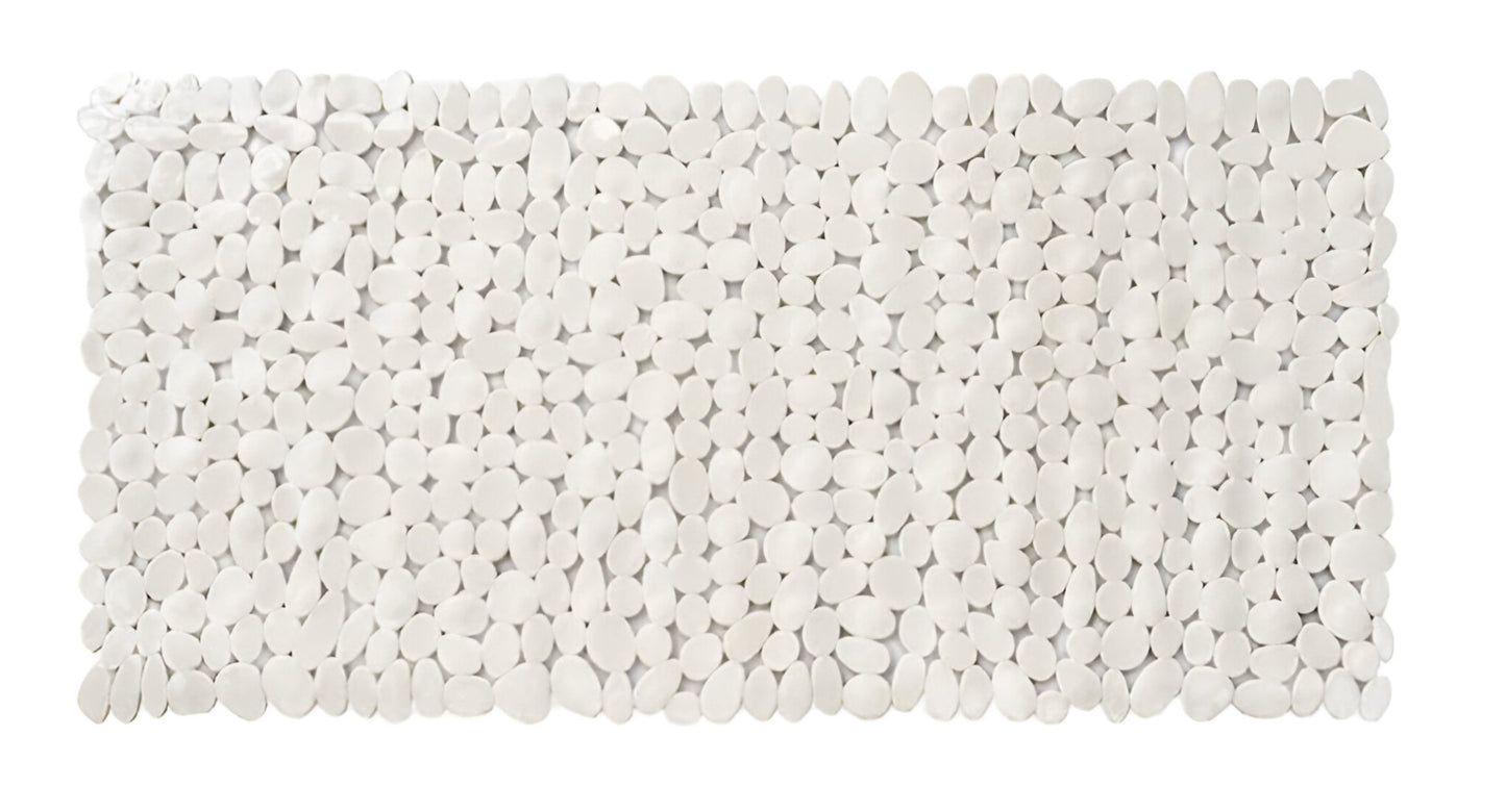35" Beige Spa Pebbles Non Slip Bathtub Mat-2