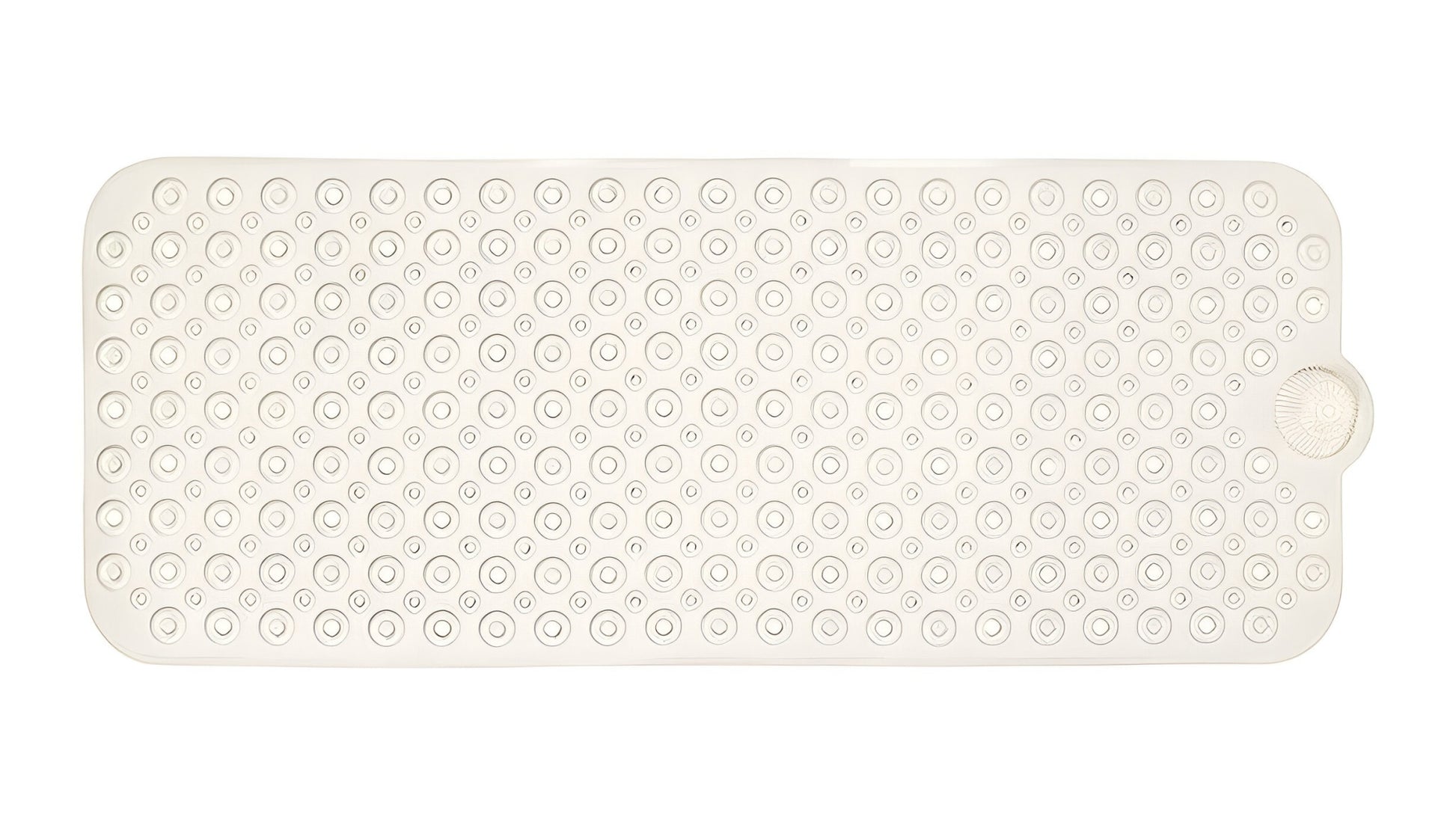 40" Beige Latex Bubbles Non Slip Shower Mat-1