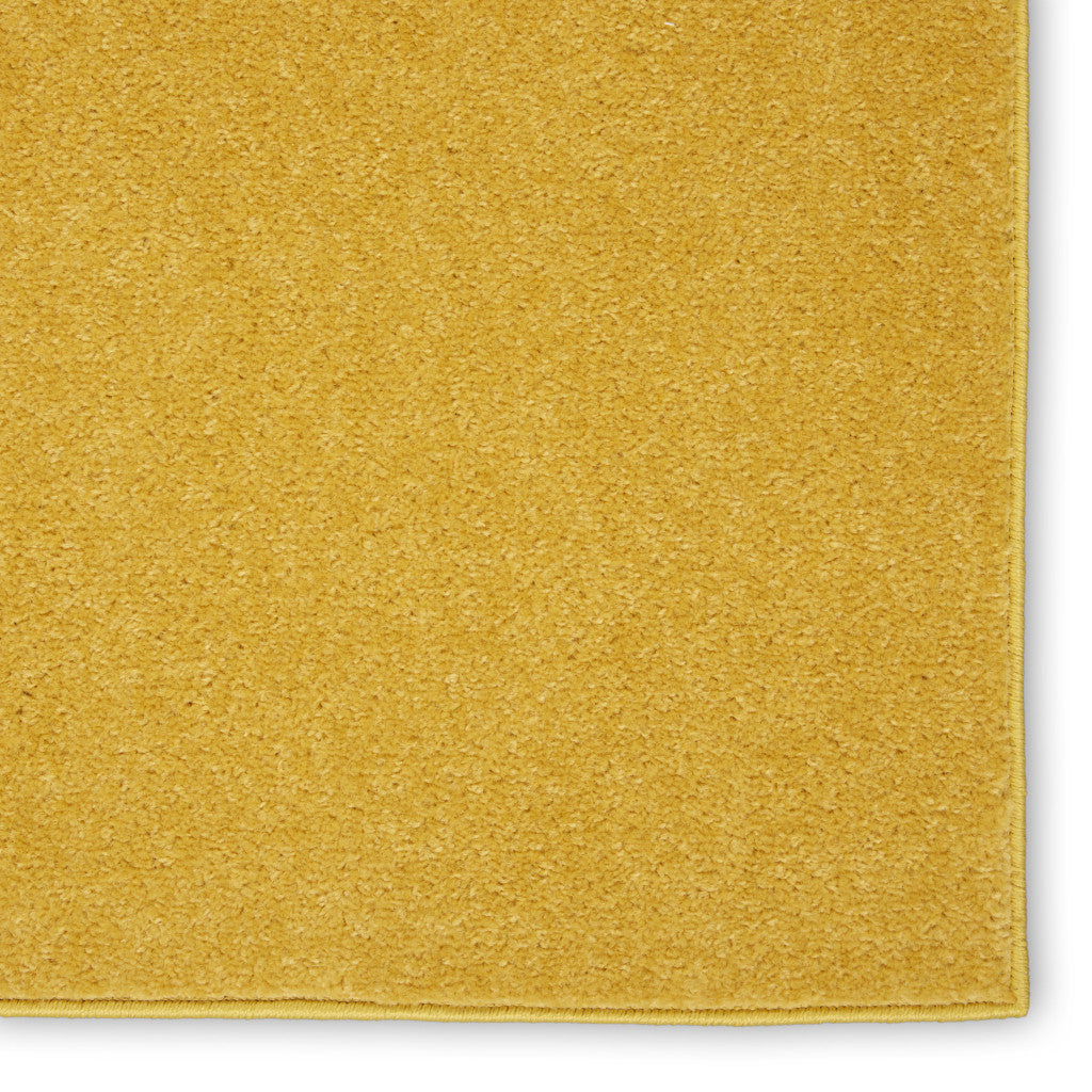 7' X 10' Yellow Indoor Outdoor Area Rug-4