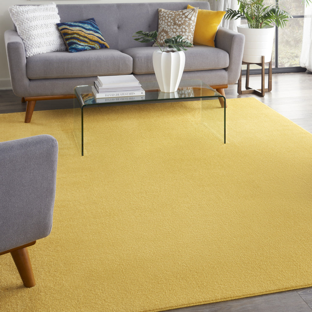 7' X 10' Yellow Indoor Outdoor Area Rug-7