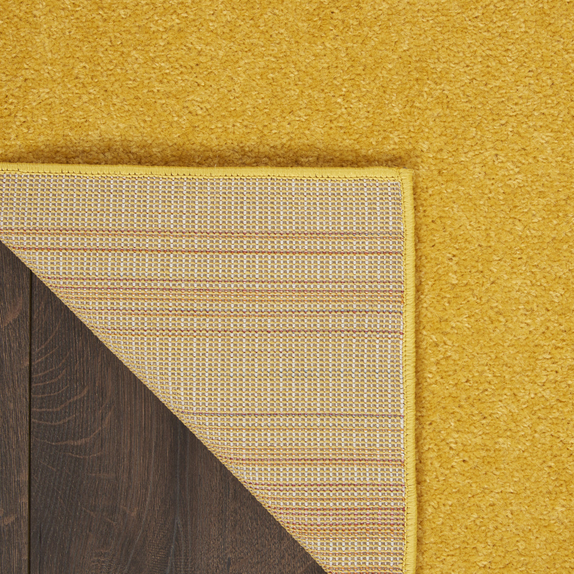 7' X 10' Yellow Indoor Outdoor Area Rug-6