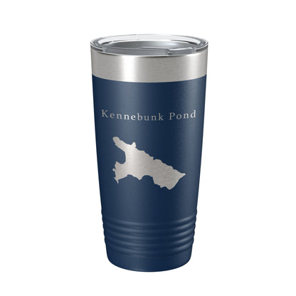 Kennebunk Pond Tumbler Lake Map Travel Mug Insulated Laser Engraved Coffee Cup Maine 20 oz-8