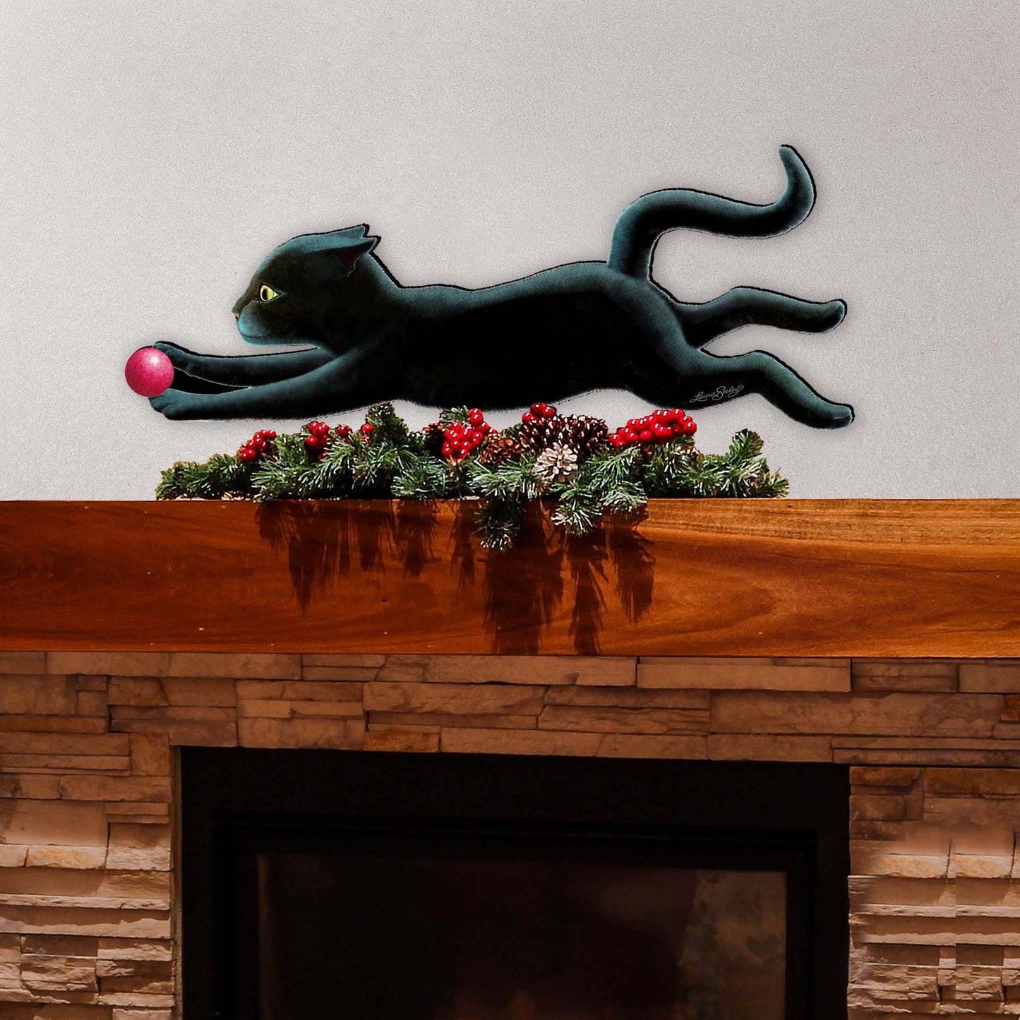 Black Cat Home Decor Outdoor Decor by L. Seeley - Pet Decor - 8512073F-LS-4